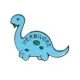 Cartoon Style Dinosaur Alloy Stoving Varnish Unisex Brooches sku image 18