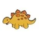 Cartoon Style Dinosaur Alloy Stoving Varnish Unisex Brooches sku image 19