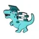 Cartoon Style Dinosaur Alloy Stoving Varnish Unisex Brooches sku image 7