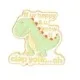 Cartoon Style Dinosaur Alloy Stoving Varnish Unisex Brooches sku image 21