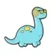 Cartoon Style Dinosaur Alloy Stoving Varnish Unisex Brooches sku image 11