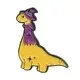Cartoon Style Dinosaur Alloy Stoving Varnish Unisex Brooches sku image 13