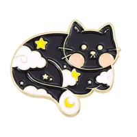 Cute Cat Alloy Stoving Varnish Unisex Brooches sku image 7