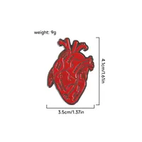 Novelty Letter Heart Alloy Stoving Varnish Unisex Brooches main image 2