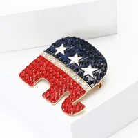 Classic Style Star Elephant Alloy Inlay Rhinestones Women's Brooches main image 1