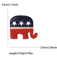 Classic Style Star Elephant Alloy Inlay Rhinestones Women's Brooches main image 2