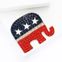 Classic Style Star Elephant Alloy Inlay Rhinestones Women's Brooches main image 3