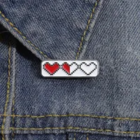 IG Style Heart Shape Rectangle Alloy Stoving Varnish Unisex Brooches main image 5