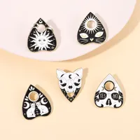 Vintage Style Classic Style Sun Heart Shape Cat Alloy Stoving Varnish Unisex Brooches main image 4