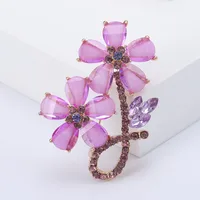 Elegant Simple Style Flower Alloy Women's Brooches main image 3