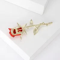 Elegant Romantic Rose Alloy Women's Brooches main image 5