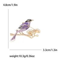Simple Style Classic Style Magpie Alloy Enamel Women's Brooches main image 2