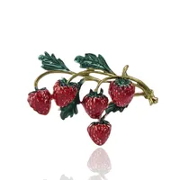 Sweet Simple Style Strawberry Alloy Enamel Women's Brooches main image 3