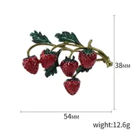 Sweet Simple Style Strawberry Alloy Enamel Women's Brooches main image 2