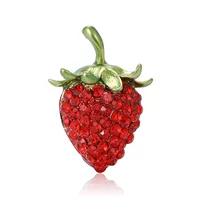 Sweet Simple Style Strawberry Alloy Women's Brooches main image 4