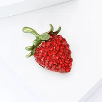 Sweet Simple Style Strawberry Alloy Women's Brooches main image 5