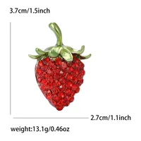Sweet Simple Style Strawberry Alloy Women's Brooches main image 2