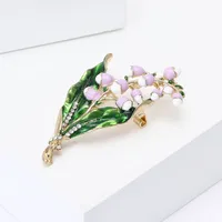 Elegant Simple Style Flower Alloy Enamel Women's Brooches main image 4