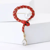 Simple Style Classic Style Snake Alloy Enamel Unisex Brooches main image 3