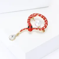Simple Style Classic Style Snake Alloy Enamel Unisex Brooches main image 4