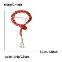 Simple Style Classic Style Snake Alloy Enamel Unisex Brooches sku image 2