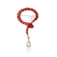 Simple Style Classic Style Snake Alloy Enamel Unisex Brooches main image 5