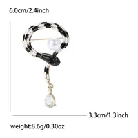 Simple Style Classic Style Snake Alloy Enamel Unisex Brooches sku image 4