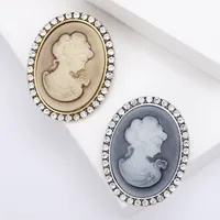 Retro Human Alloy Women's Brooches main image 1