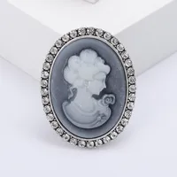 Retro Human Alloy Women's Brooches main image 3