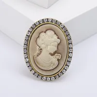 Retro Human Alloy Women's Brooches main image 5