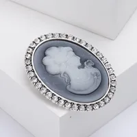Retro Human Alloy Women's Brooches main image 4