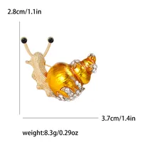 Casual Cute Snails Alloy Women's Brooches main image 2
