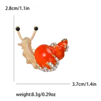 Casual Cute Snails Alloy Women's Brooches sku image 2