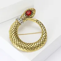 Casual Vintage Style Snake Alloy Unisex Brooches main image 3