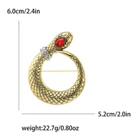 Casual Vintage Style Snake Alloy Unisex Brooches main image 2