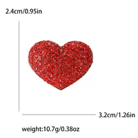 Sweet Heart Shape Alloy Rhinestones Women's Brooches main image 2