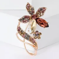Elegant Glam Flower Alloy Rhinestones Women's Brooches main image 3