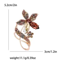 Elegant Glam Flower Alloy Rhinestones Women's Brooches main image 2