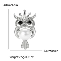 Elegant Owl Alloy Women's Brooches sku image 2