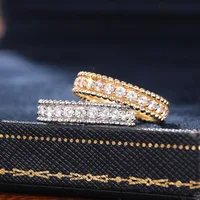 Sweet Shiny Geometric Copper Inlay Zircon Women's Rings main image 1