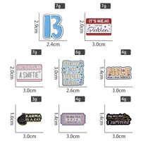 Simple Style Geometric Letter Alloy Stoving Varnish Unisex Brooches main image 2
