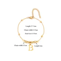 Elegant Simple Style Classic Style Letter 201 Stainless Steel 304 Stainless Steel Women's Bracelets sku image 2