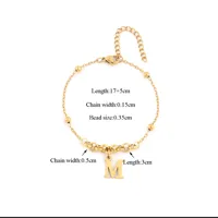 Elegant Simple Style Classic Style Letter 201 Stainless Steel 304 Stainless Steel Women's Bracelets sku image 13