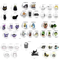 Cute Cat Alloy Stoving Varnish Unisex Brooches main image 2