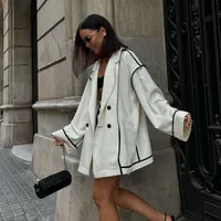 Daily Women's Casual Lines Polyester Shorts Sets Shorts Sets main image 2