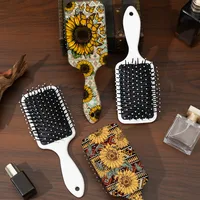Elegant Retro Sunflower ABS Hair Comb 1 Piece main image 4