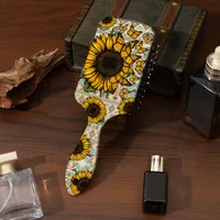 Elegant Retro Sunflower ABS Hair Comb 1 Piece sku image 1