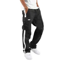 2023  Spring And Autumn New Men's Overalls  Independent Station  Drawstring Drawstring Pocket Contrast Color Trousers main image 4