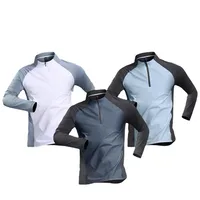 Half Zipper Training Wear Men's Quick Drying Clothes Long Sleeve Spring And Autumn Summer Sports Track And Field Exercise Running T-shirt main image 2