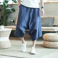 Chinese Style Cotton Low-Grade Baggy Pants Wide Leg Pants Non-Fading Non-Shrinking 3618 main image 4